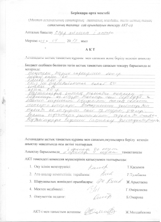 Ыстық тамақ сапасы