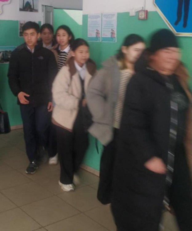 Берікқара орта мектебіндегі өткізілген сейсмикалық оқу- жаттығуы