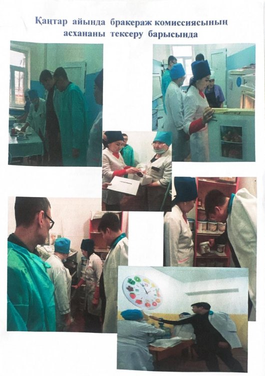 Қаңтар айында бракераж комиссиясының асхананы тексеру барысы